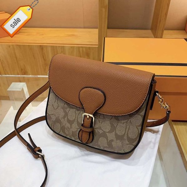 

brand designer bags handbag shoulder crossbody bag tote bag 2023 new women's color contrast fashion shoulder oblique span french chain