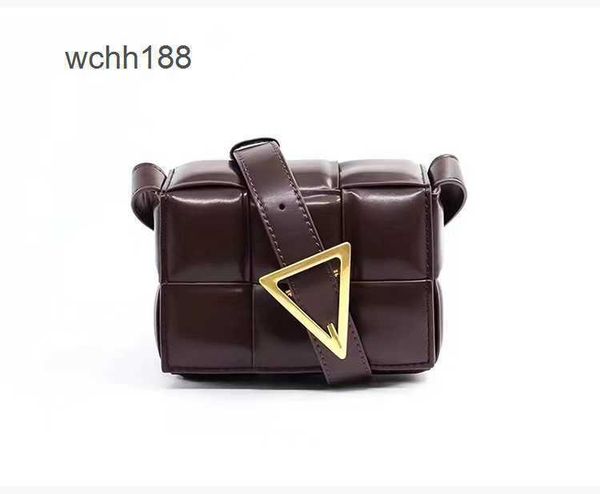 

bag girl bottegas 2023 bags venetas small high-end cassette pure color mini woven leather designer fashionable one shoulder crossbody l5wy