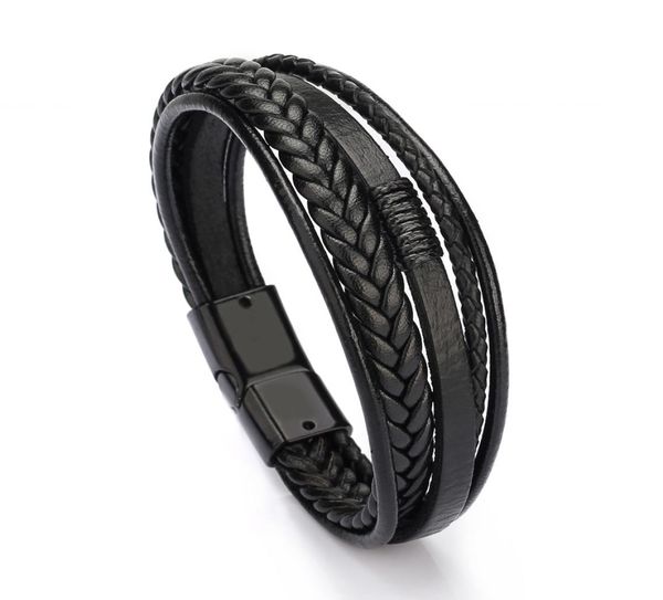 

mens bracelets luxury designer jewelry mens gold bracelets handmade leather bracelet magnet buckle bangle whole jewelry8943338, Golden;silver