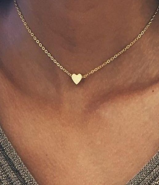 

fashion love chain necklace trends chain necklace wholes a heartshaped necklace3353346, Silver