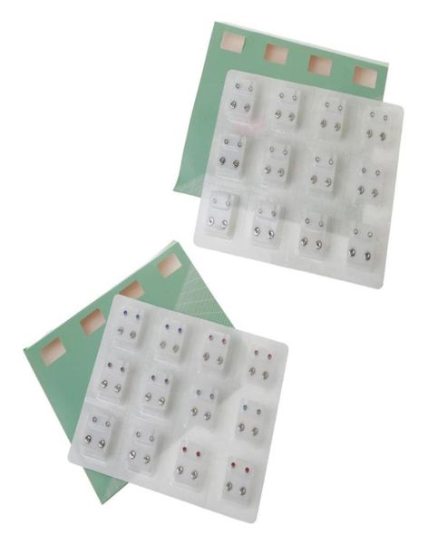 

stud 12 pairs ear piercing earrings stainless steel mini 3mm clear cz studs hypoallergenic set jewelry6254079, Golden;silver