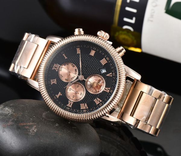 

new luxury patekity wristwatches men's watch quartz movement watches european brand wristwatch fashion stainless steel strap wrist-watc, Slivery;golden