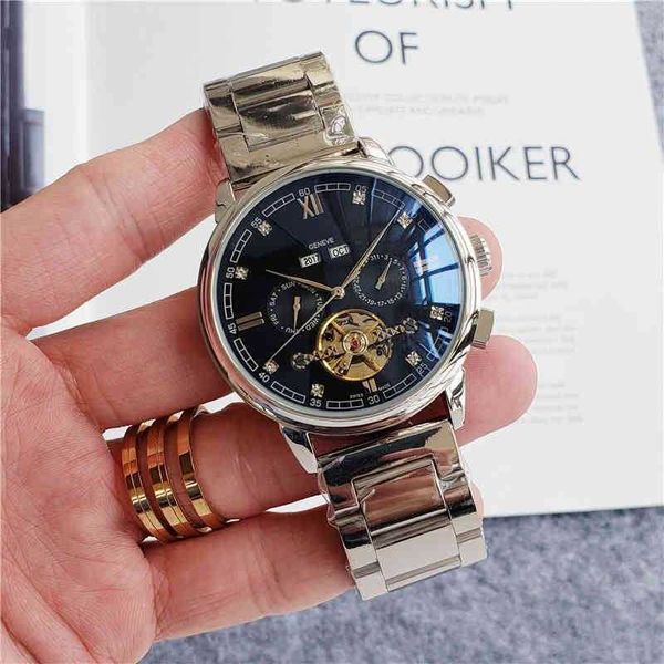 

quality men patekity designer swiss mechanical mens automatic business wristwatches luxury chronograph sapphire timepieces brand watches heu, Slivery;golden