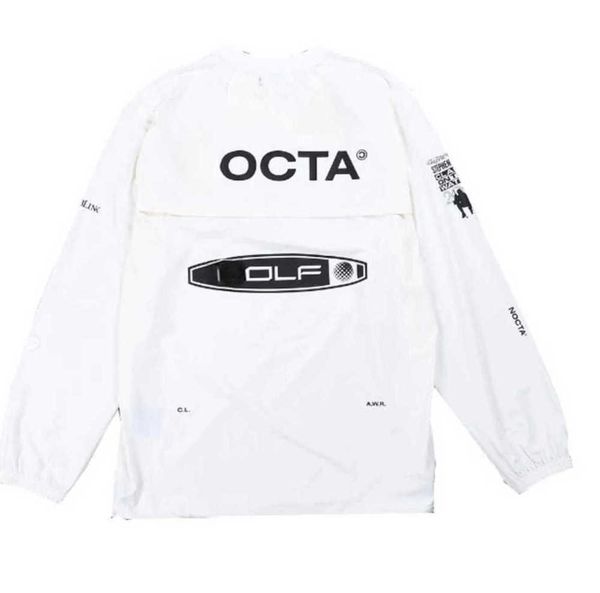 

2023 mens hoodies us version nocta golf co branded draw breathable quick drying leisure sports t-shirt long sleeve round high quality, Black