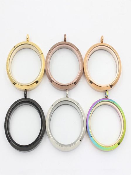 

panpan 35mm glass locket designs living locket without crystals 316l stainless steel round for floating locket charms6912217, Silver