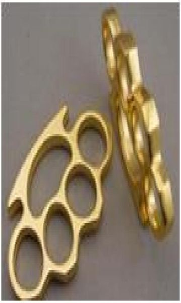 

new stainless steel ring brass knuckle dustersself defense personal security women039s and men039s selfdefense key rings5484388, Slivery;golden
