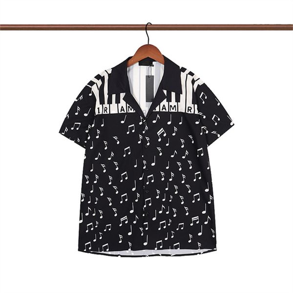 

#6designer mens casual shirt, business fashion burbereys mens brand shirt spring summer lapel short sleeved plaid single row buttons comfort, White;black
