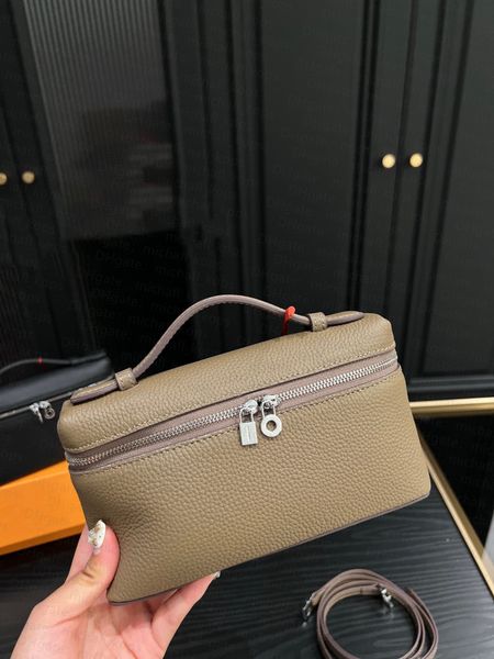 

loro piana l19 luxury loro shoulder bag 7a quality 1 1 simple zipper decoration opening women crossbody shoulder bag designer bag classic le