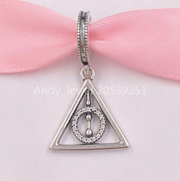 

andy jewel authentic 925 sterling silver beads herry poter x pandora deathly hallows dangle charm charms fits european pandora sty6814873, Black