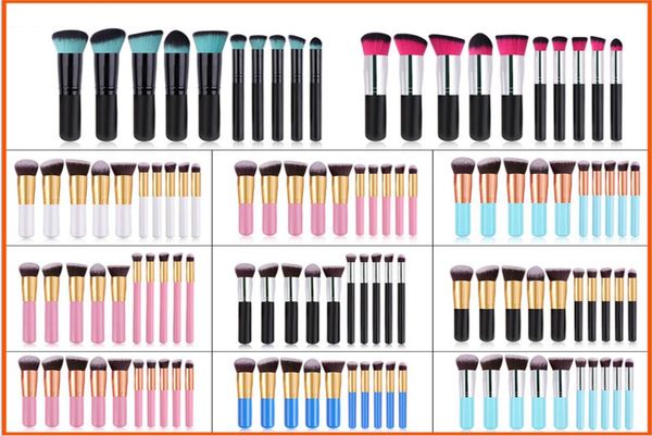 

10pcs per set foundaton makeup brush maquiagem in 3 colors make up brushes set brocha de maquillaje kit1667155