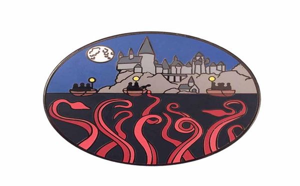 

magic school hogwarts brooch epic journey of the first year potter pins mysterious black lake badge witchcraft gift2768081, Gray