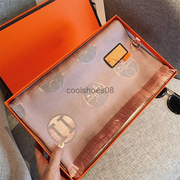 

designer silk scarf for women autumn pashmina luxury brand cashmere scarf lady fashion shawl letter print wrap scarves, Blue;gray