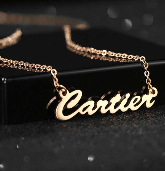 

customized stainls steel jewellery custom gold plated girls choker name necklace8891423, Silver