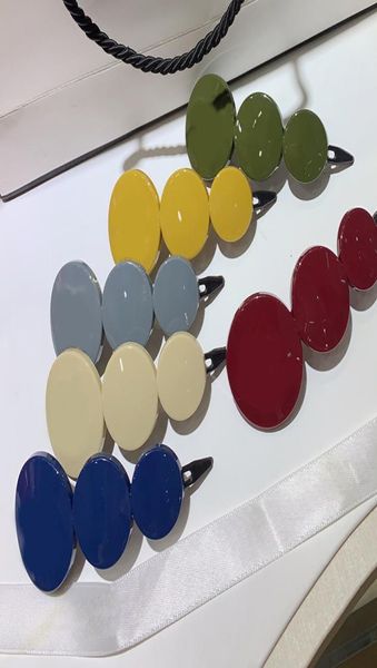 

6 color fashion acetic acid material hairpin candy color c hair clip back with stamp for ladies collection luxury design jewelry 5129845, Golden;silver