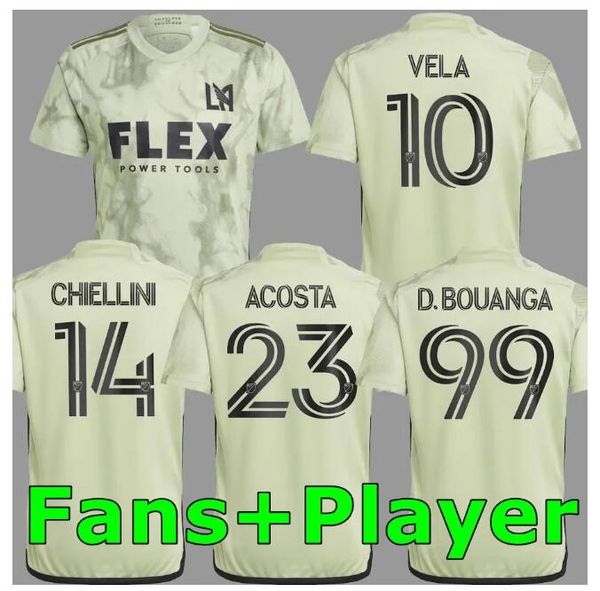 

fan and player version 23 24 lafc soccer jerseys 2023 2024 vela chiellini acosta d.bouanga kaye rossi los angeles fc football jersey, Black;yellow