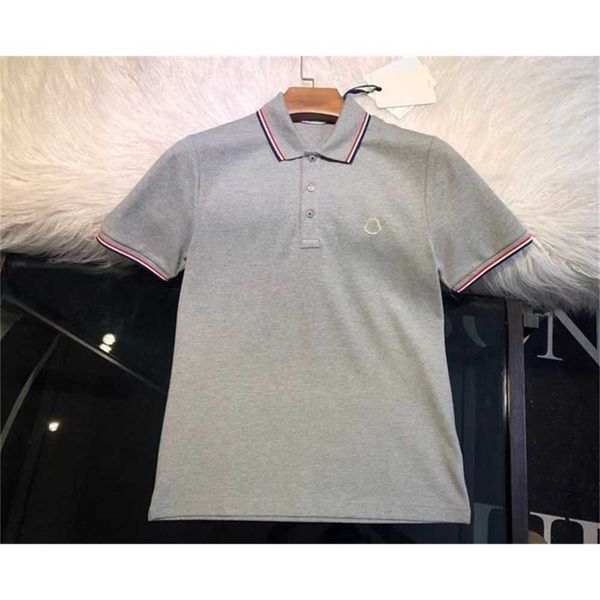 

polo mens t shirt luxury commercial affairs pversion blue red stripes 260g weight cotton blend fabric mans summer wholesale price 3j6x, White;black