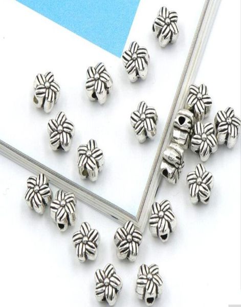 

300pcslot flower leaf tibetan silver color loose spacer metal beads for jewelry making diy accessories2943044, Black