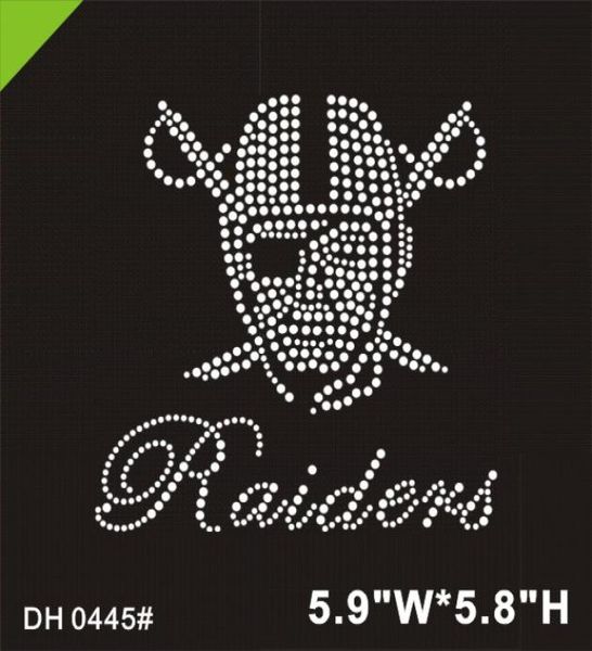 

freight sports team oakland rhinestone iron on transfer diy dh04452732305, Black