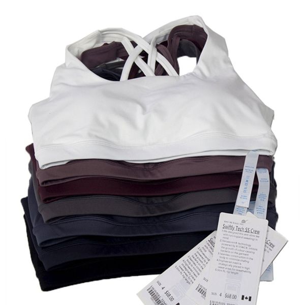 

lu-18 align women's crop gym clothing for fitness female underwear yoga clothes for girls sportswear woman bodice sports bras