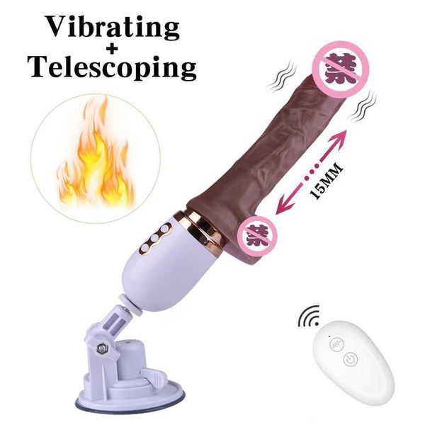 

wireless remote control cannon machine automatic telescopic stick female and simulation vibration fun supplies