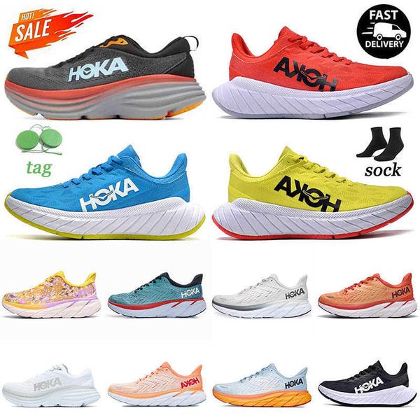 

new quality running hoka shoes hokas one bondi 8 triple black white harbor mist lunar rock carbon x 2 coral clifton summer women mens light