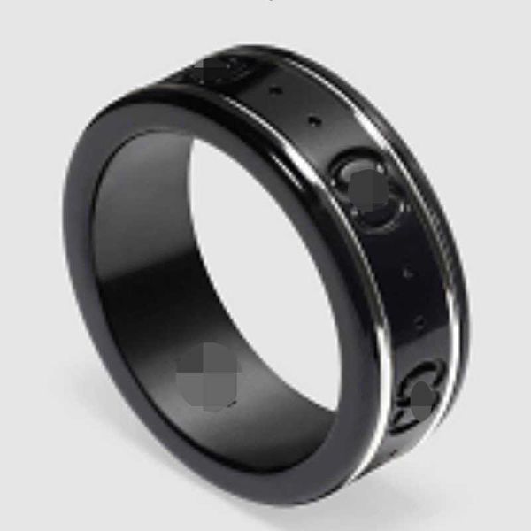 

double silver ceramic planet bee couple ring gift high version