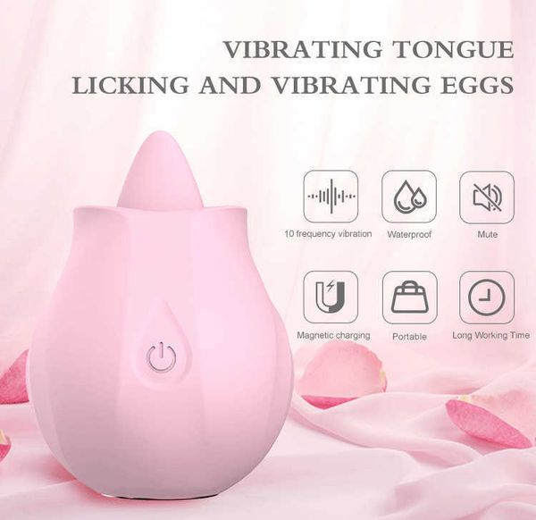 

new tongue and nianjiao shaker fun products female device rose dance egg