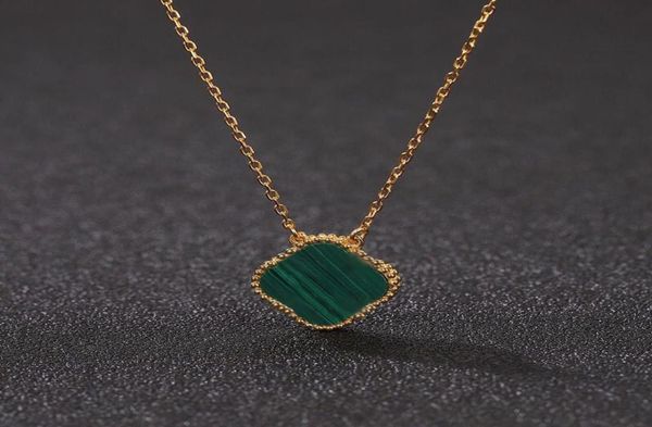 

elegant 4four leaf clover necklaces pendants motherofpearl stainless steel plated 18k for womengirls engagement designer jewel8132180, Silver