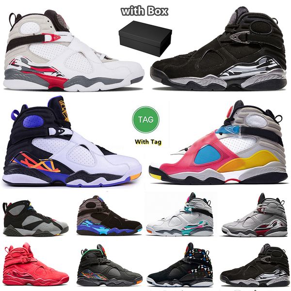 

mens 8 8s basketball shoes white aqua bordeaux countdown pack reflective three peat valentines day south beach turbo green pinksicle mens sp
