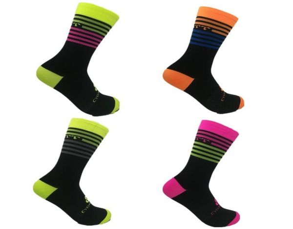 

new cycling socks men039s mountain bike socks outdoor running hiking breathable mens sports socks women 4 colors8929450, Black