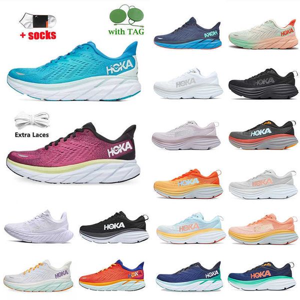

hoka one bondi 8 outdoor running shoes carbon x2 clifton diva blue citru black white anthracite castler x real teal aquarel trainers runners