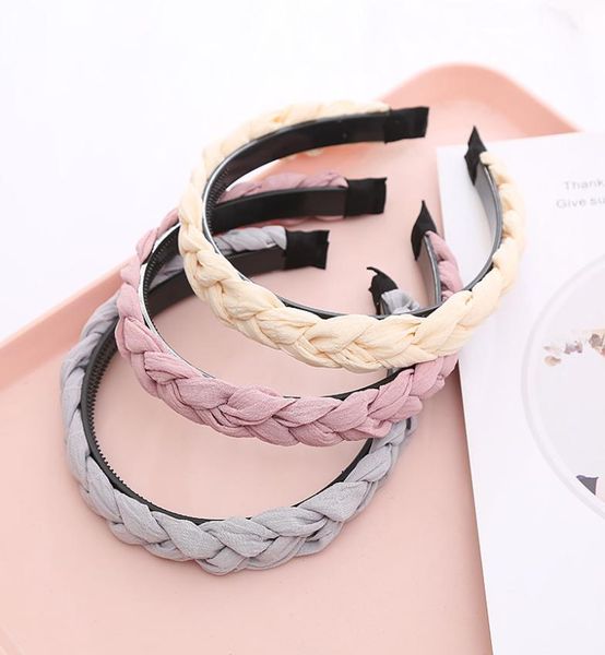 

creative braid hair hoop temperament narrow edge cloth headbuckle jewelry8974388, Silver