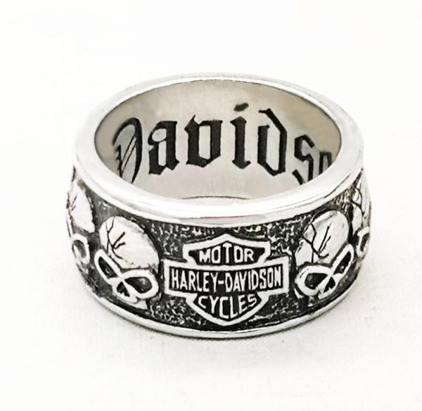 

size 615 motorcycle ring trend of personality men039s black biker ring8165648, Golden;silver