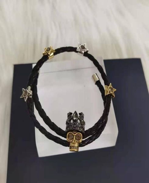 

european and american fashion 2021new large pearl leather bracelet2991114, Silver