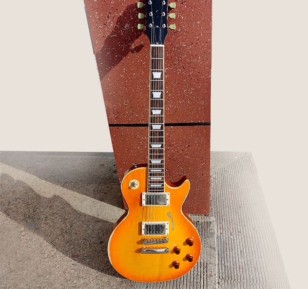 

1958 lp style heavy antique electric guitar 6-string mohagany wood nitro paint fast transport