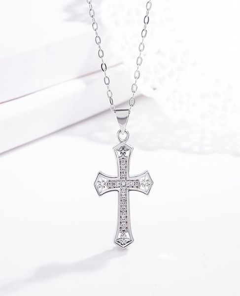 

crystal diamond jesus cross necklaces believe gold necklace chains for women men fashion jewelry will and sandy5954146, Silver
