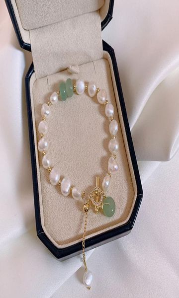 

korean trendy fashion women freshwater pearl bracelet temperament classic white pearl bracelets female women039s jewelry5303465, Black