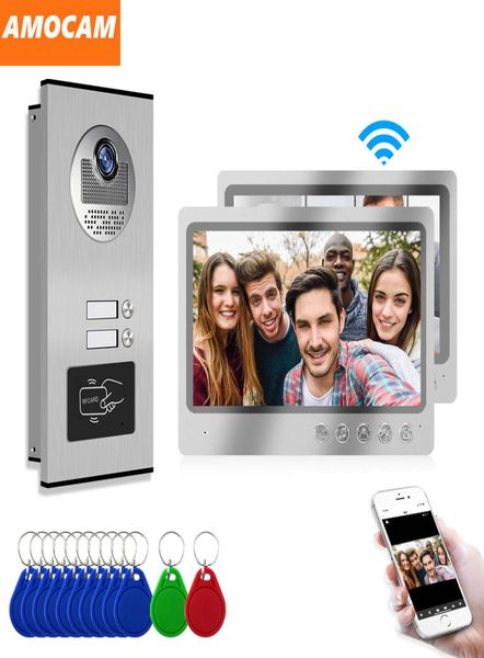 

9 inch wifi video intercom 234 units apartments video doorbell with 12rfid camera cellphone realtime control remote unlock6090761