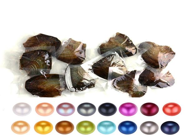 

akoya oyster pearl 67mm round pearl in oysters akoya oyster shell with colouful pearls jewelry by vacuum packed 16 pcs lot4006243, White
