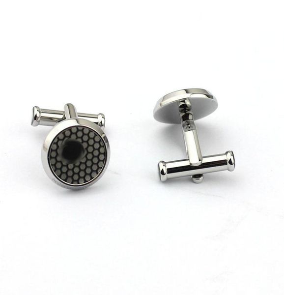 

cufflink for man stainless steel round shape frensh cufflinks plane pattern cufflink for men no have box1969396, Silver