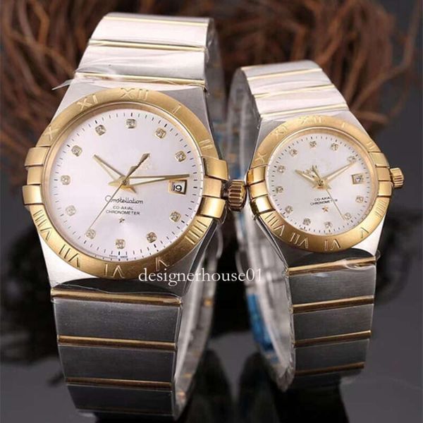 

watch strapclassic male and female couple watch double eagle constellation butterfly fly fully automatic mechanical watch waterproof, Slivery;black