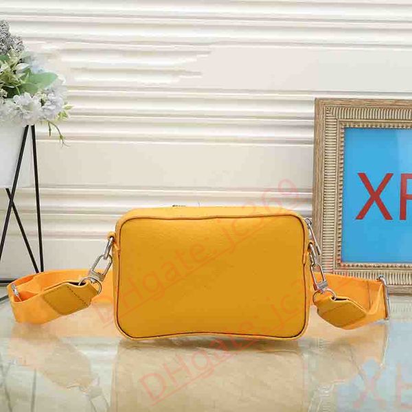 

brand designers the snapscasual wide strap shoulder bags for women crossbody camera bag leather yellow black blue gray messenger cross body