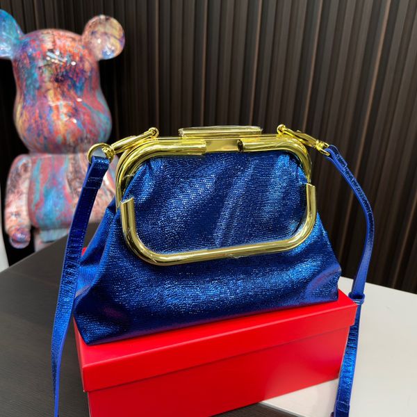 

designer handbag shoulder crossbody bag hobo bag cowhide solid metallic letter commuting magnetic buckle opening closing detachable adjustab