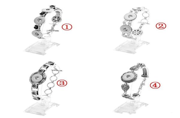 

noosa chunk snap button charm bracelets fit 18mm ginger snaps interchangeable diy bangle bracelet fashion jewelry kka17264992088, Golden;silver