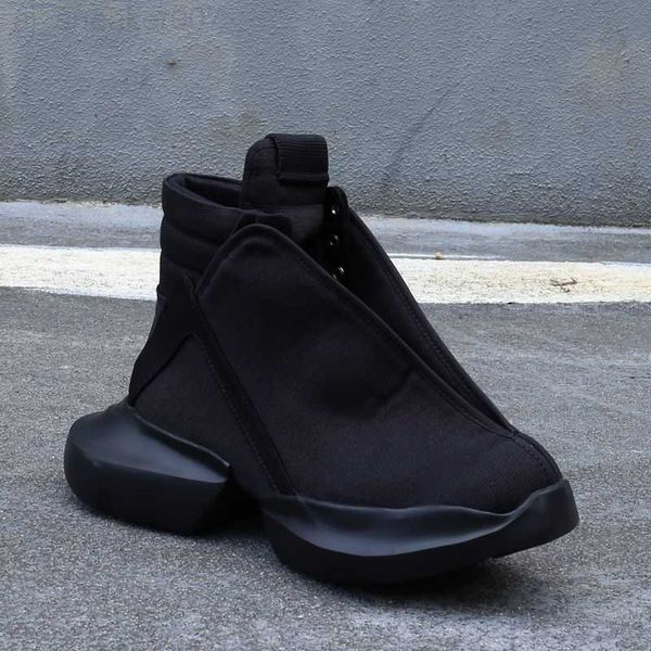

boots rick designer boot ankle men owens shoe shoes fashion sneakers street dancing rock canvas lace up high women booties gm1i
