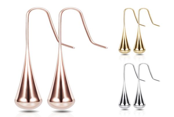 

earrings for women fashion jewelry titanium steel drop shape earrings exaggerated titanium steel earrings factory whole3959846, Golden