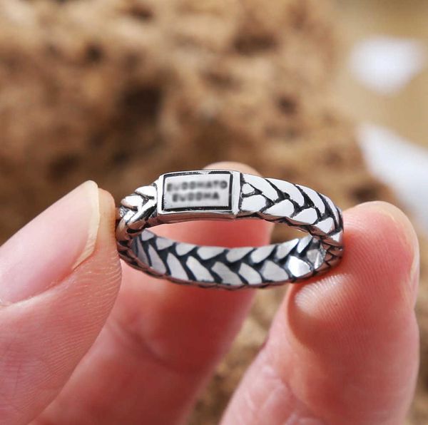 

vintage 4mm buddhist stainless steel buddha ring men women punk biker chain julius s jewelry7296994, Silver