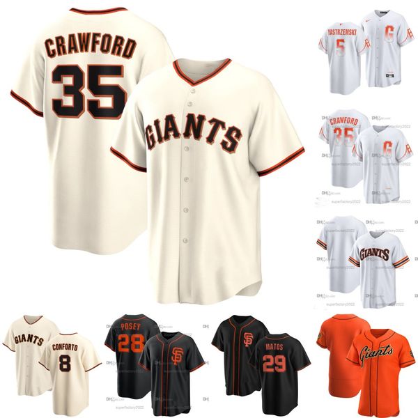 

san francisco crawford giants baseball jersey buster posey mike yastrzemski brandon belt michael conforto luis matos davis patrick bailey la, Blue;black