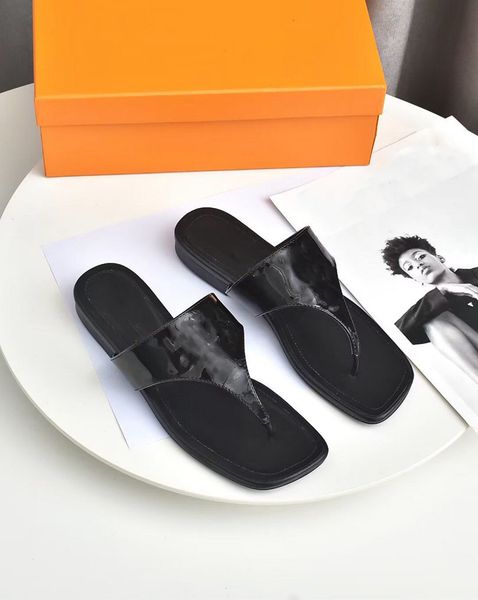 

fashion slippers luis brand designers sandals women slide luxury sandal vuttonity women leisure flip flop lx06, Black