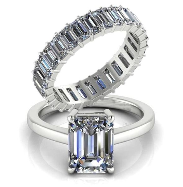 

cluster rings carofeez fashion simple vintage geometric white zircon set for women accessories jewlery anniversary party gift6196603, Golden;silver